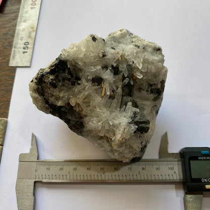 QUARTZ/SPHALERITE/PYRITE FROM SMALLCLEUGH MINE, CUMBRIA 533g MF607