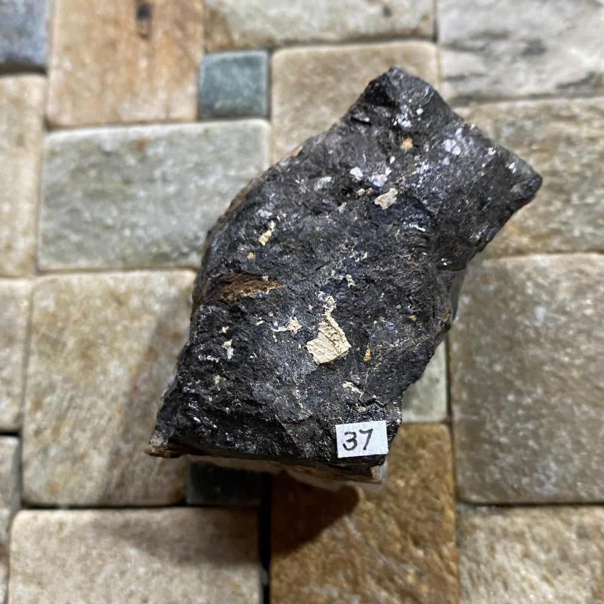 QUARTZ ON SPHALERITE RARE SPECIMEN FROM PANDORA MINE, TREFRIW, WALES  82g MF5368