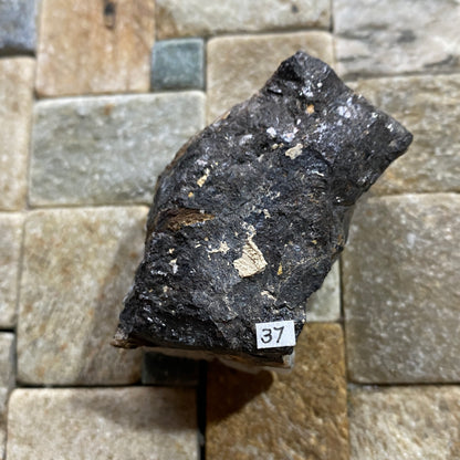 QUARTZ ON SPHALERITE RARE SPECIMEN FROM PANDORA MINE, TREFRIW, WALES  82g MF5368
