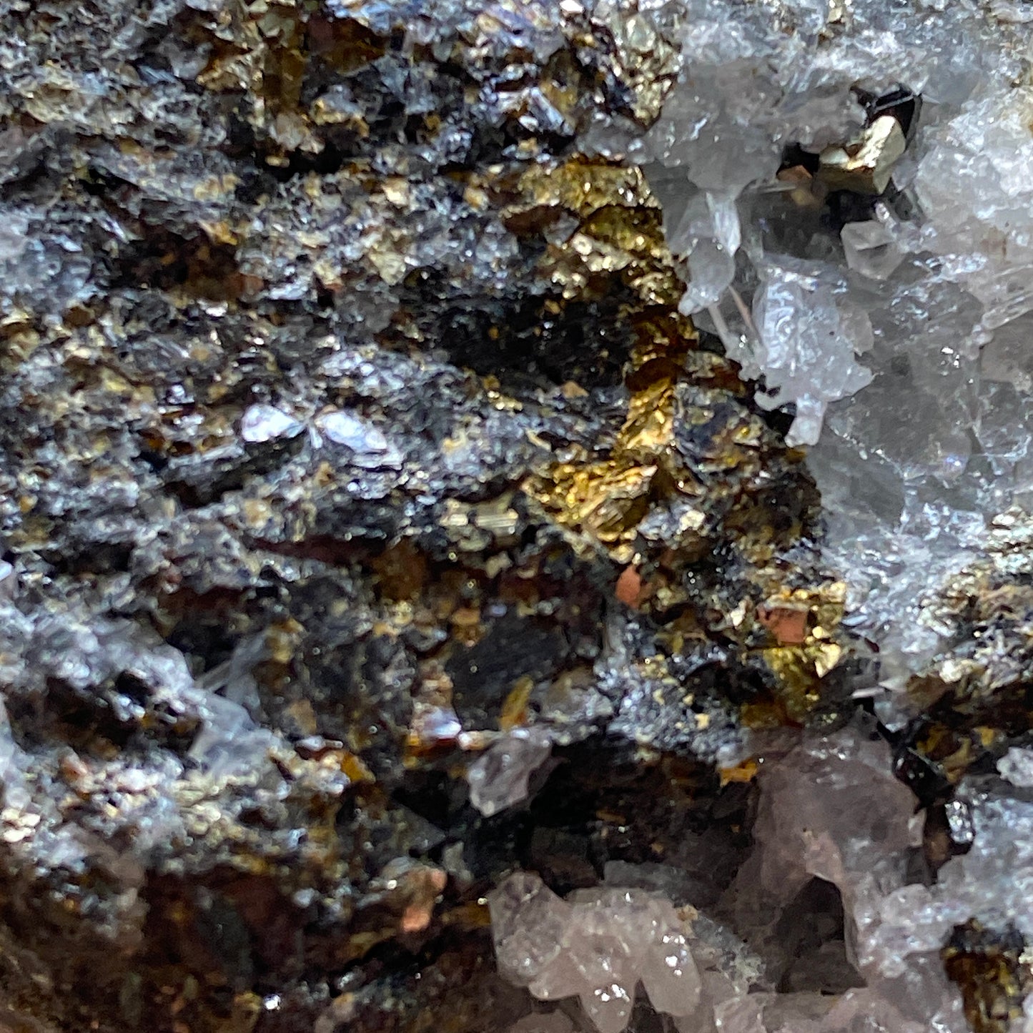 QUARTZ/SPHALERITE/PYRITE FROM SMALLCLEUGH MINE, CUMBRIA 533g MF607