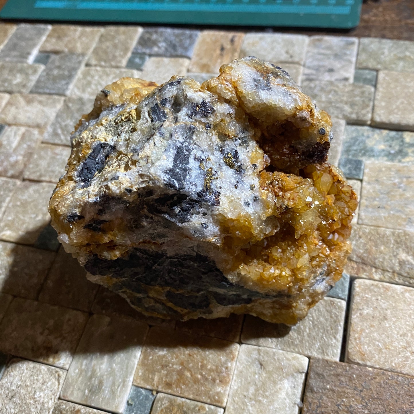 QUARTZ/GALENA [ETC] : PERRANZABULOE, CORNWALL, ENGLAND 626g MF4672