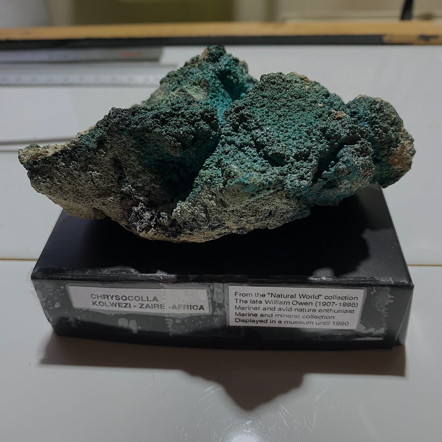 CHRYSOCOLLA - KOLWEZI, LUALABA, ZAIRE [ NOW D.R.C.] 82g MF659