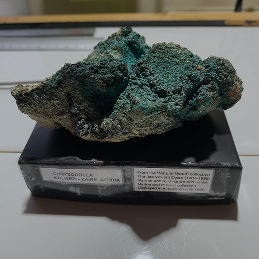 CHRYSOCOLLA - KOLWEZI, LUALABA, ZAIRE [ NOW D.R.C.] 82g MF659