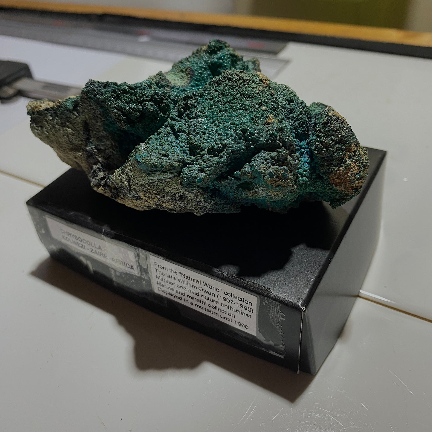 CHRYSOCOLLA - KOLWEZI, LUALABA, ZAIRE [ NOW D.R.C.] 82g MF659
