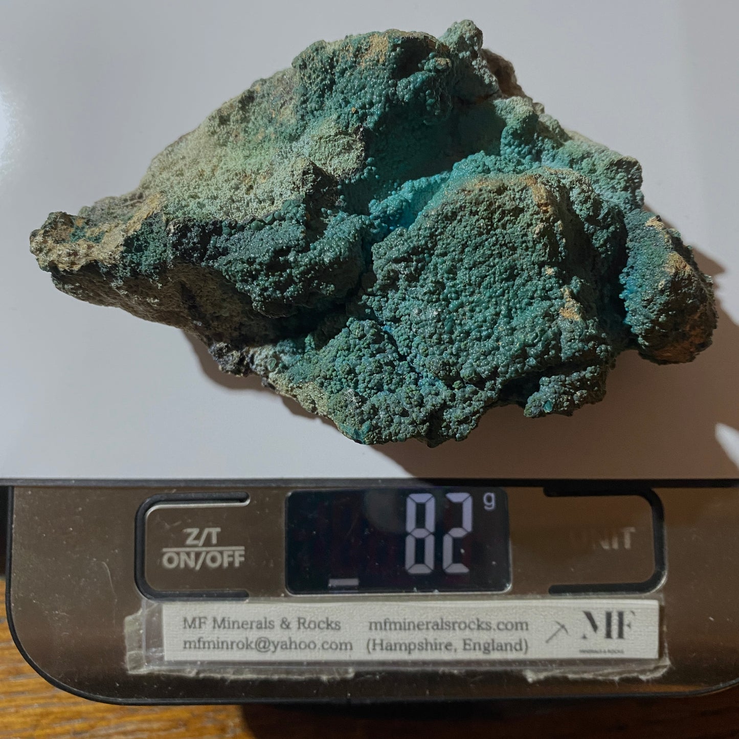 CHRYSOCOLLA - KOLWEZI, LUALABA, ZAIRE [ NOW D.R.C.] 82g MF659