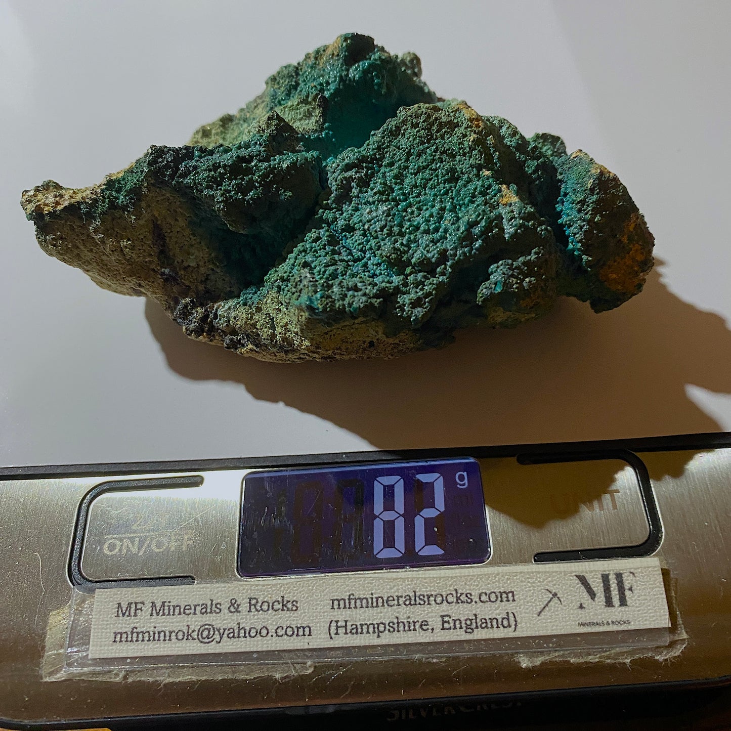 CHRYSOCOLLA - KOLWEZI, LUALABA, ZAIRE [ NOW D.R.C.] 82g MF659