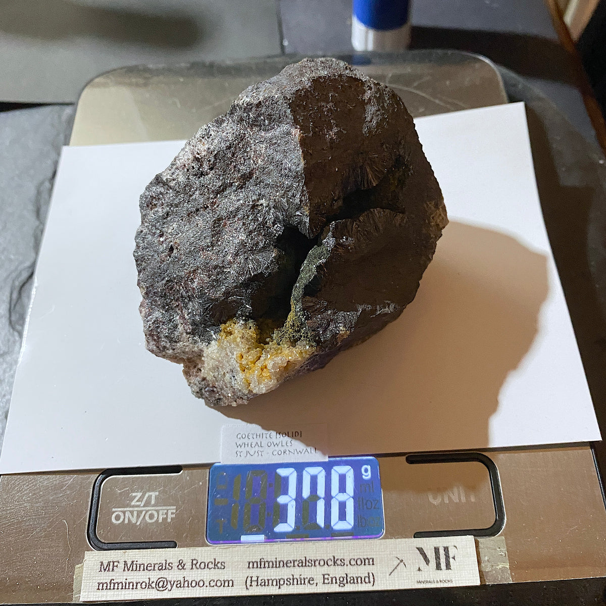 GOETHITE : WHEAL OWLES, ST JUST, PENZANCE, CORNWALL  378g MF5370
