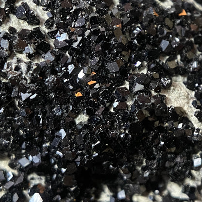 MELANITE GARNET : PEROVSKITE HILL, SANTA RITA PEAK, CALIFORNIA , U.S.A. 117g MF4681