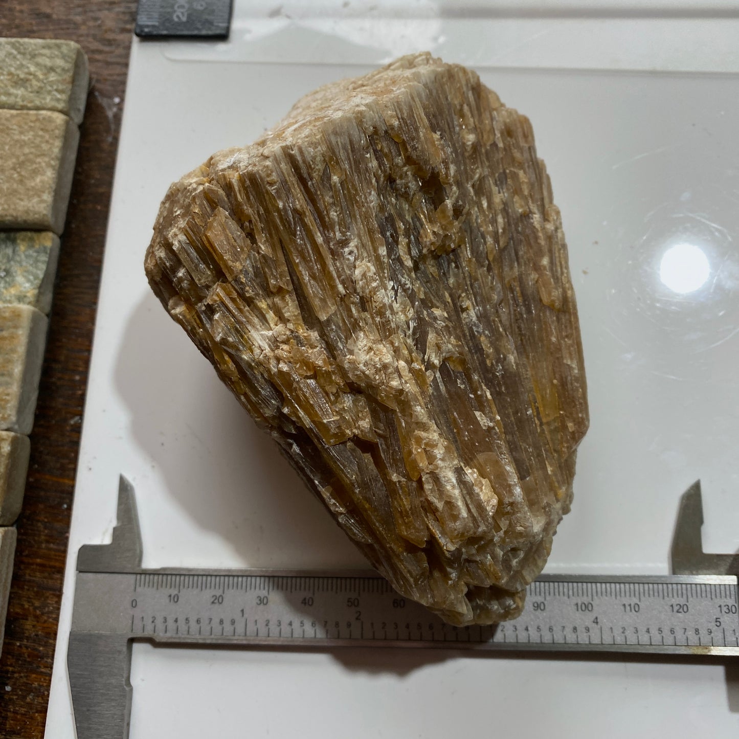 CALCITE : SUN VEIN, COLDSTONES QUARRY, GREENHOW, HARROGATE, YORKSHIRE 660g MF4689