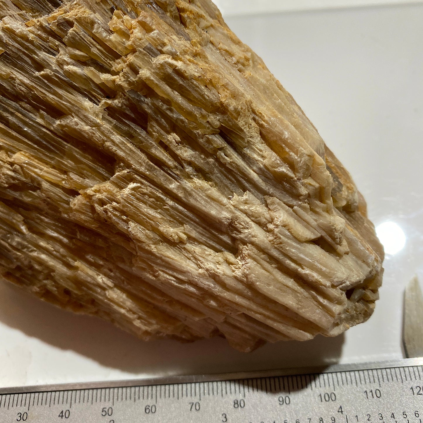 CALCITE : SUN VEIN, COLDSTONES QUARRY, GREENHOW, HARROGATE, YORKSHIRE 660g MF4689