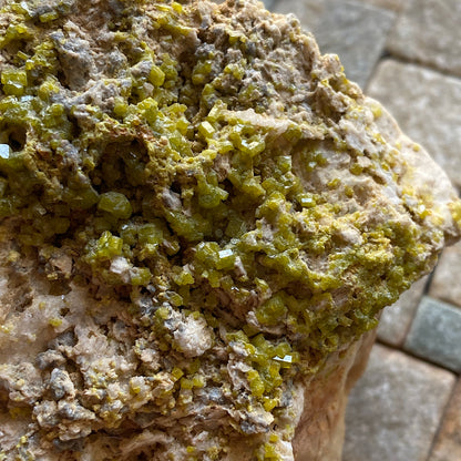 PYROMORPHITE ON QUARTZ ST HILARY, CORNWALL SUBSTANTIAL 646g MF776