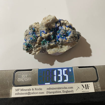LINARITE WITH BROCHANTITE [ETC] : HANSONBERG DISTRICT, NEW MEXICO, U.S.A. 135g MF4692