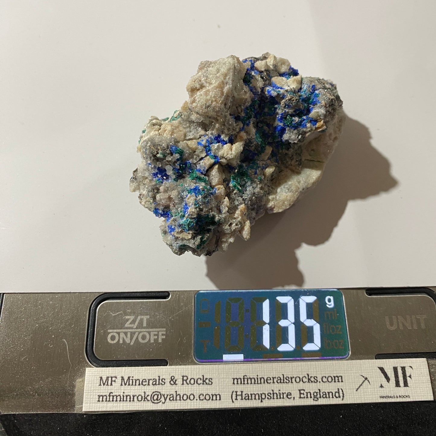 LINARITE WITH BROCHANTITE [ETC] : HANSONBERG DISTRICT, NEW MEXICO, U.S.A. 135g MF4692
