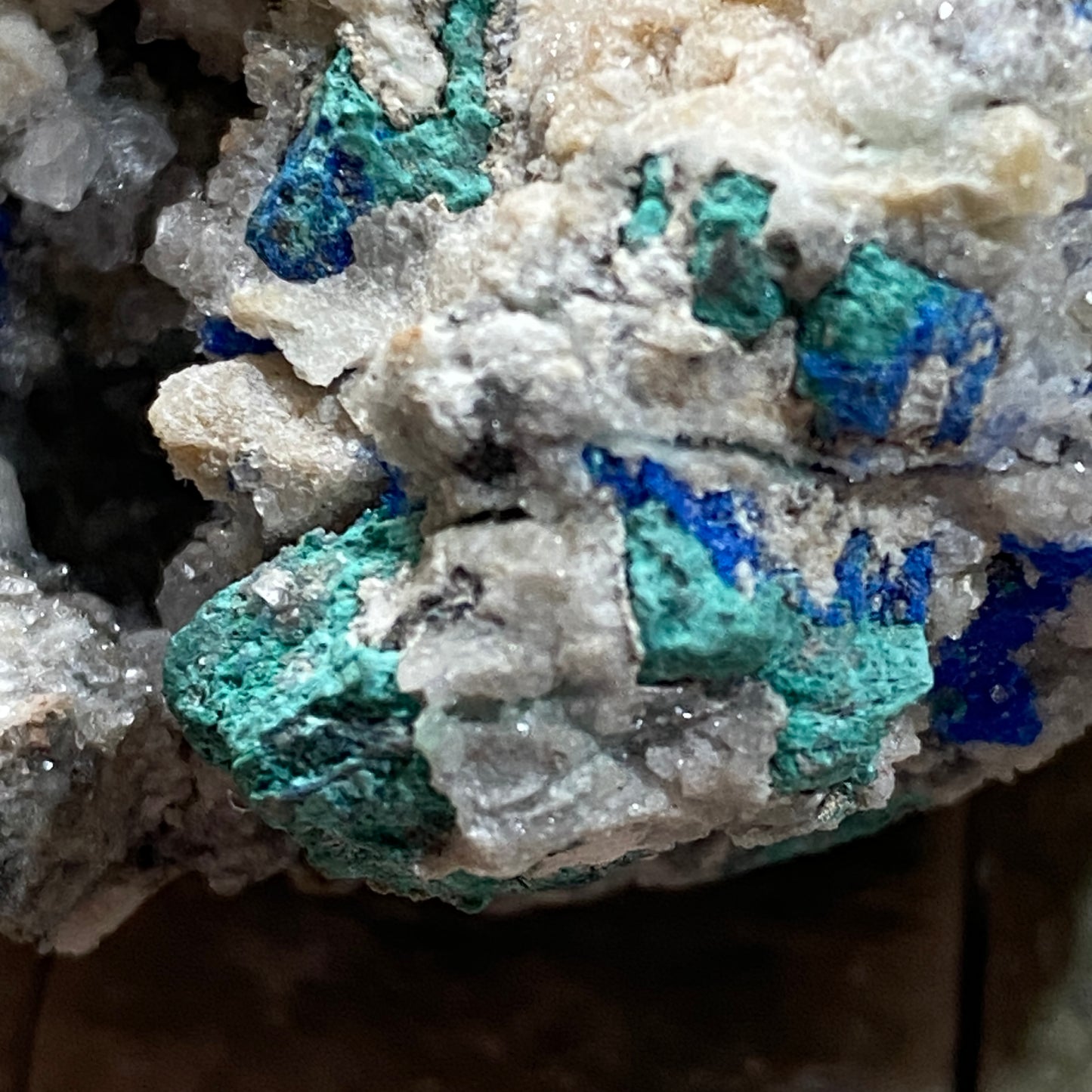LINARITE WITH BROCHANTITE [ETC] : HANSONBERG DISTRICT, NEW MEXICO, U.S.A. 135g MF4692