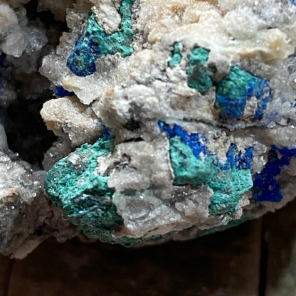 LINARITE WITH BROCHANTITE [ETC] : HANSONBERG DISTRICT, NEW MEXICO, U.S.A. 135g MF4692