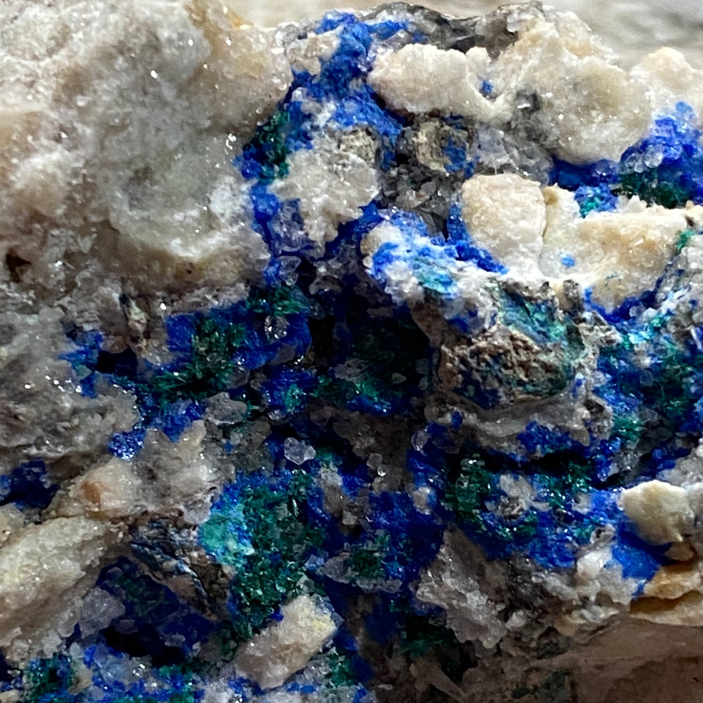 LINARITE WITH BROCHANTITE [ETC] : HANSONBERG DISTRICT, NEW MEXICO, U.S.A. 135g MF4692