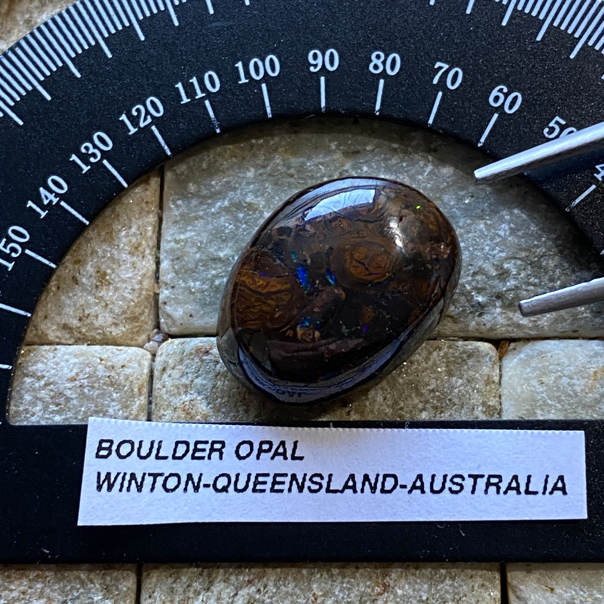 BOULDER OPAL GEMSTONE : WINTON, QUEENSLAND, AUSTRALIA 15.30Ct MFG4989