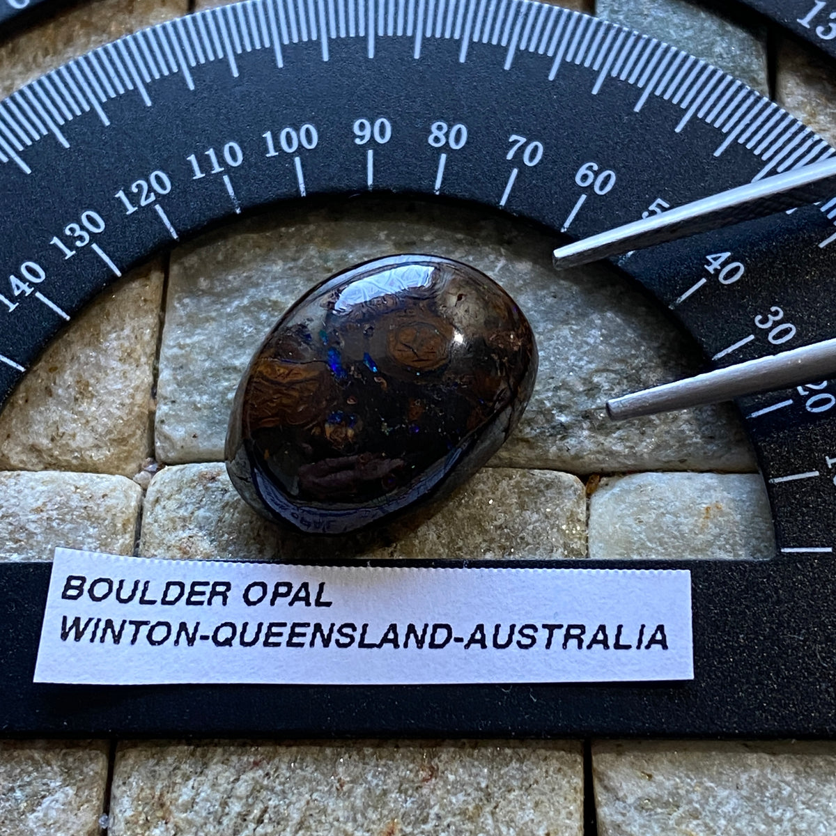 BOULDER OPAL GEMSTONE : WINTON, QUEENSLAND, AUSTRALIA 15.30Ct MFG4989