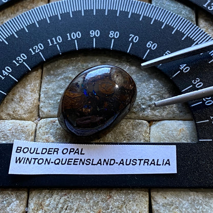 BOULDER OPAL GEMSTONE : WINTON, QUEENSLAND, AUSTRALIA 15.30Ct MFG4989