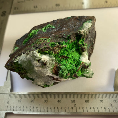 CONICHALCITE ON CUPRITE - TSUMEB MINE, NAMIBIA - RARE SPECIMEN 205g MF2166