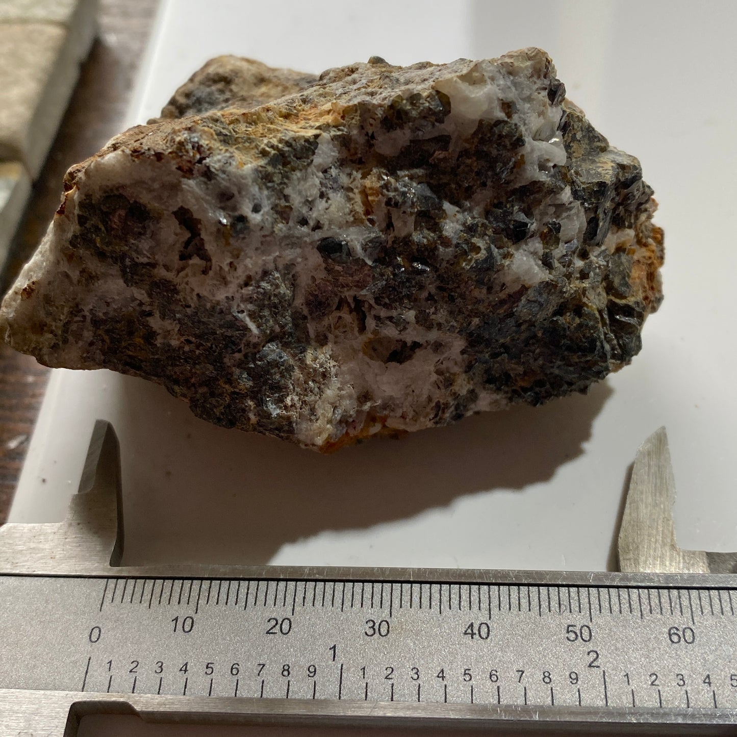 SPHALERITE/HYDROZINCITE/CALCITE : SMALLCLEUGH MINE, ALSTON MOOR, CUMBRIA 275g MF4693