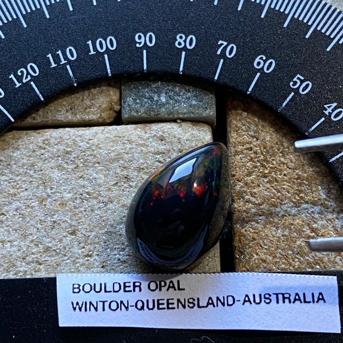 BOULDER OPAL GEMSTONE NATURAL MINED : WINTON, QUEENSLAND, AUSTRALIA 4.50Ct MFG4989