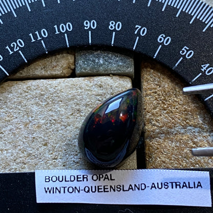 BOULDER OPAL GEMSTONE NATURAL MINED : WINTON, QUEENSLAND, AUSTRALIA 4.50Ct MFG4989