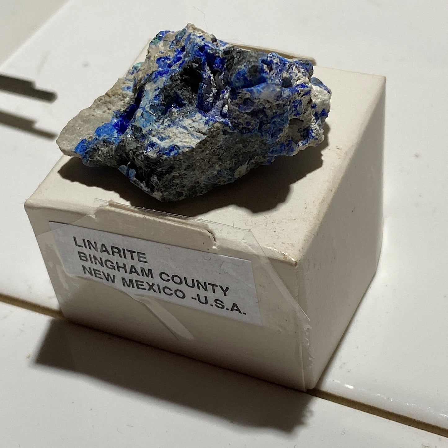 LINARITE : BINGHAM COUNTY, NEW MEXICO, U.S.A.  18g MF4695