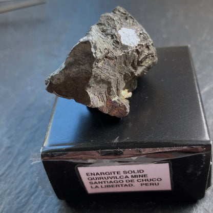 ENARGITE SOLID SPECIMEN. QUIRUVILCA MINE, SANTIAGO DE CHUCO, PERU 107g MF1469