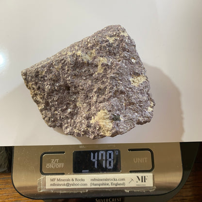 LEPIDOLITE WITH TRACES AUTUNITE - ALVARROES MINE, GUARDA. PORTUGAL MF715Z