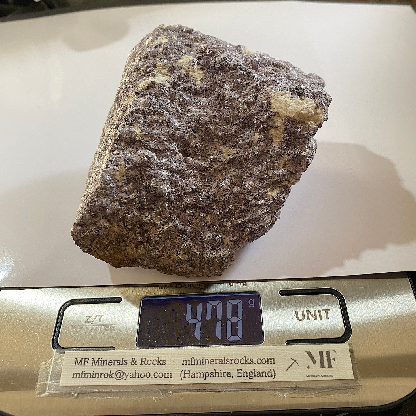 LEPIDOLITE WITH TRACES AUTUNITE - ALVARROES MINE, GUARDA. PORTUGAL MF715Z