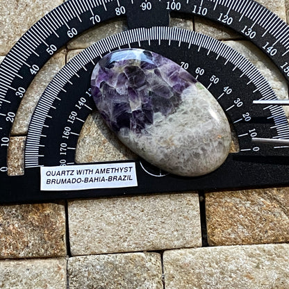 AMETHYST/QUARTZ NATURAL GEMSTONE : BRUMADO, BAHIA, BRAZIL  88.70Ct MFG4992