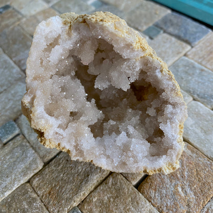 QUARTZ GEODE - BOU CRAA, WESTERN SAHARA, MOROCCO. 127g MF9788