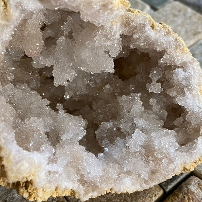 QUARTZ GEODE - BOU CRAA, WESTERN SAHARA, MOROCCO. 127g MF9788