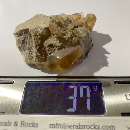 PIEZA CLÁSICA DE CALCITA/HIDROCARBURO DE INDIANA, EE. UU. 36 g MF742