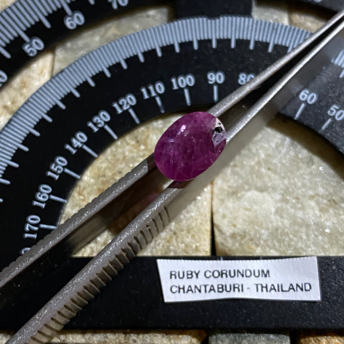 RUBY CORUNDUM NATURAL GEMSTONE : CHANTHABURI PROVINCE, THAILAND 1.45Ct MFG4995