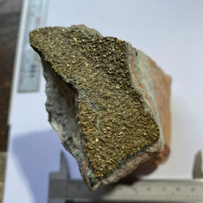 BARIUM-RICH CELESTINE WITH PYRITE SUBSTANTIAL 1057g MF705