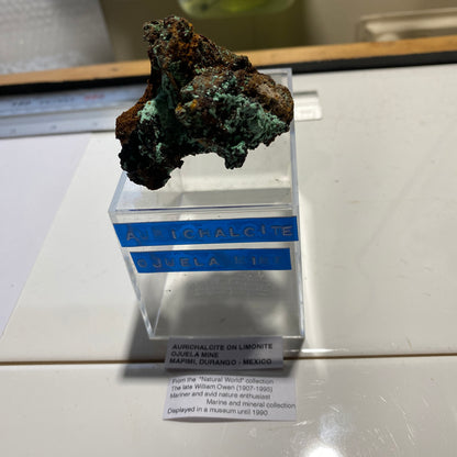 AURICHALCITE ON LIMONITE - OJUELA MINE, MAPIMI, DURANGO, MEXICO 45g MF786