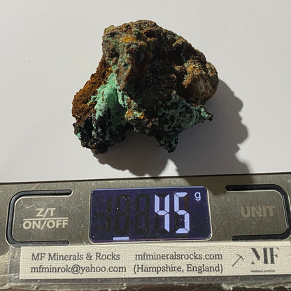 AURICHALCITE ON LIMONITE - OJUELA MINE, MAPIMI, DURANGO, MEXICO 45g MF786