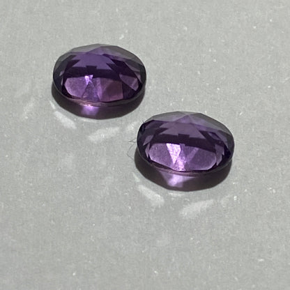 AMETHYST QUARTZ NATURAL GEMSTONE PAIR - BRUMADO, BAHIA, BRAZIL 1.72Ct  MFG5199