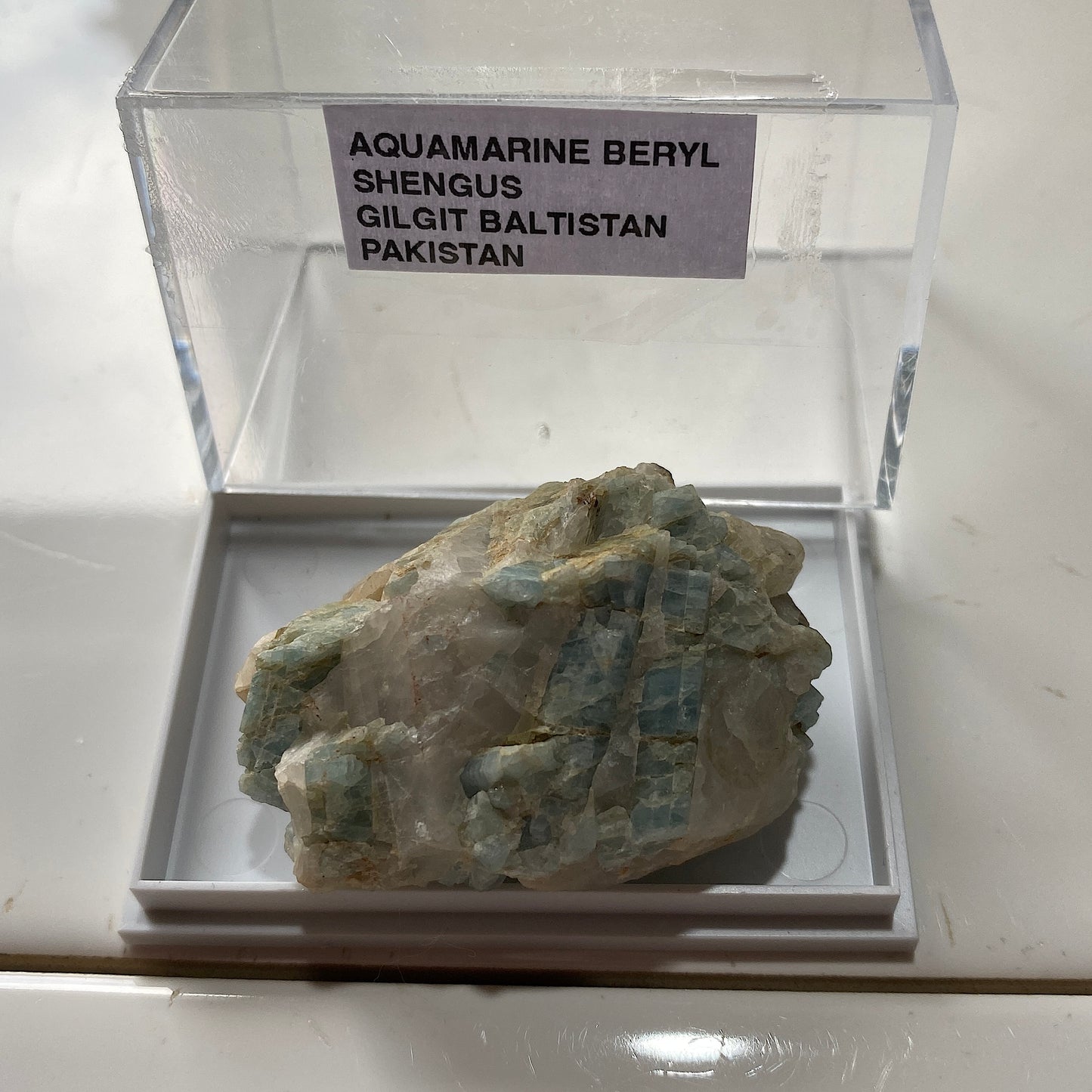 AQUAMARINE BERYL - SHENGUS, GILGIT-BALTISTAN, PAKISTAN  34g MF747
