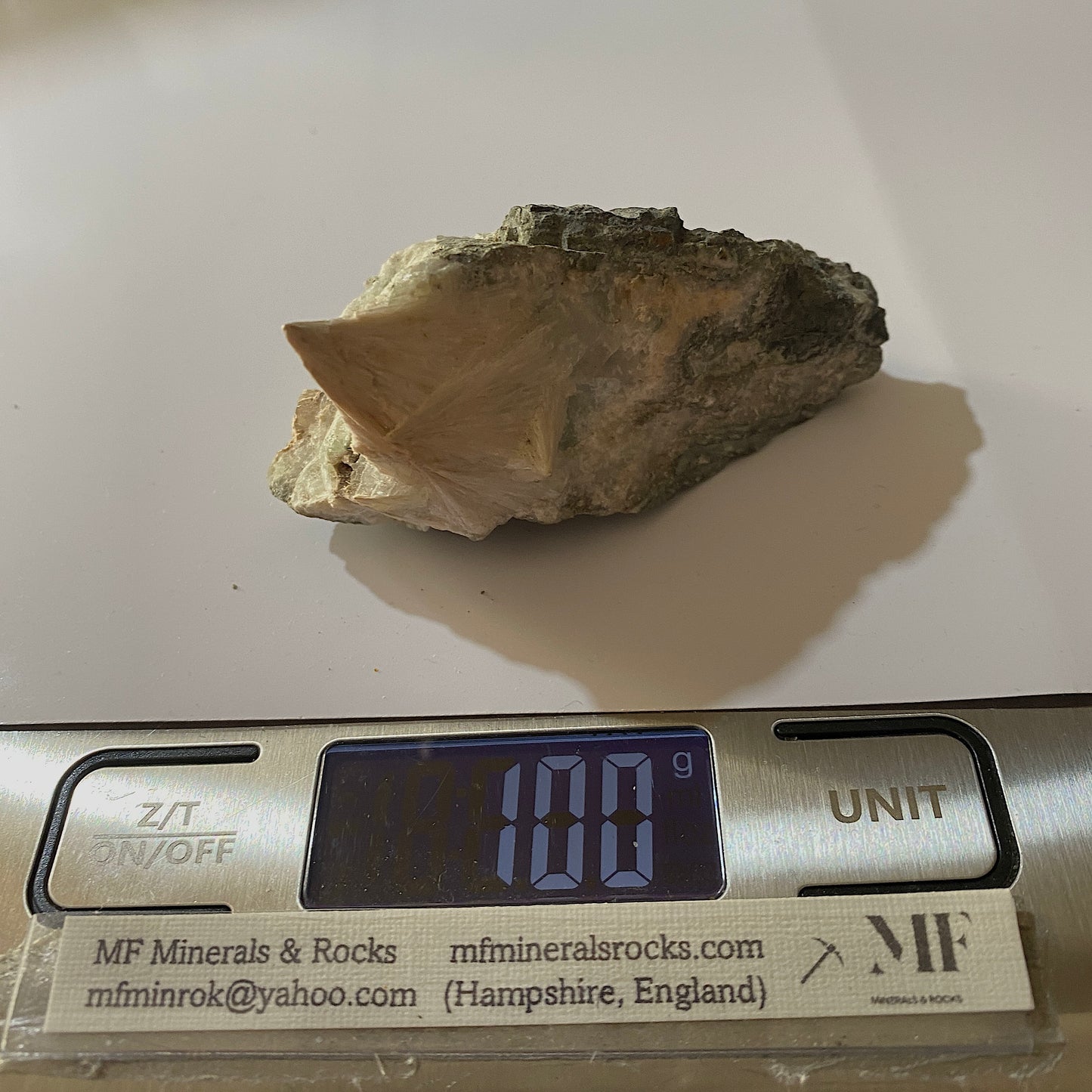 PECTOLITE [BLADED] - MILLINGTON QUARRY, SOMERSET COUNTY, NEW JERSEY, U.S.A. 100g MF744