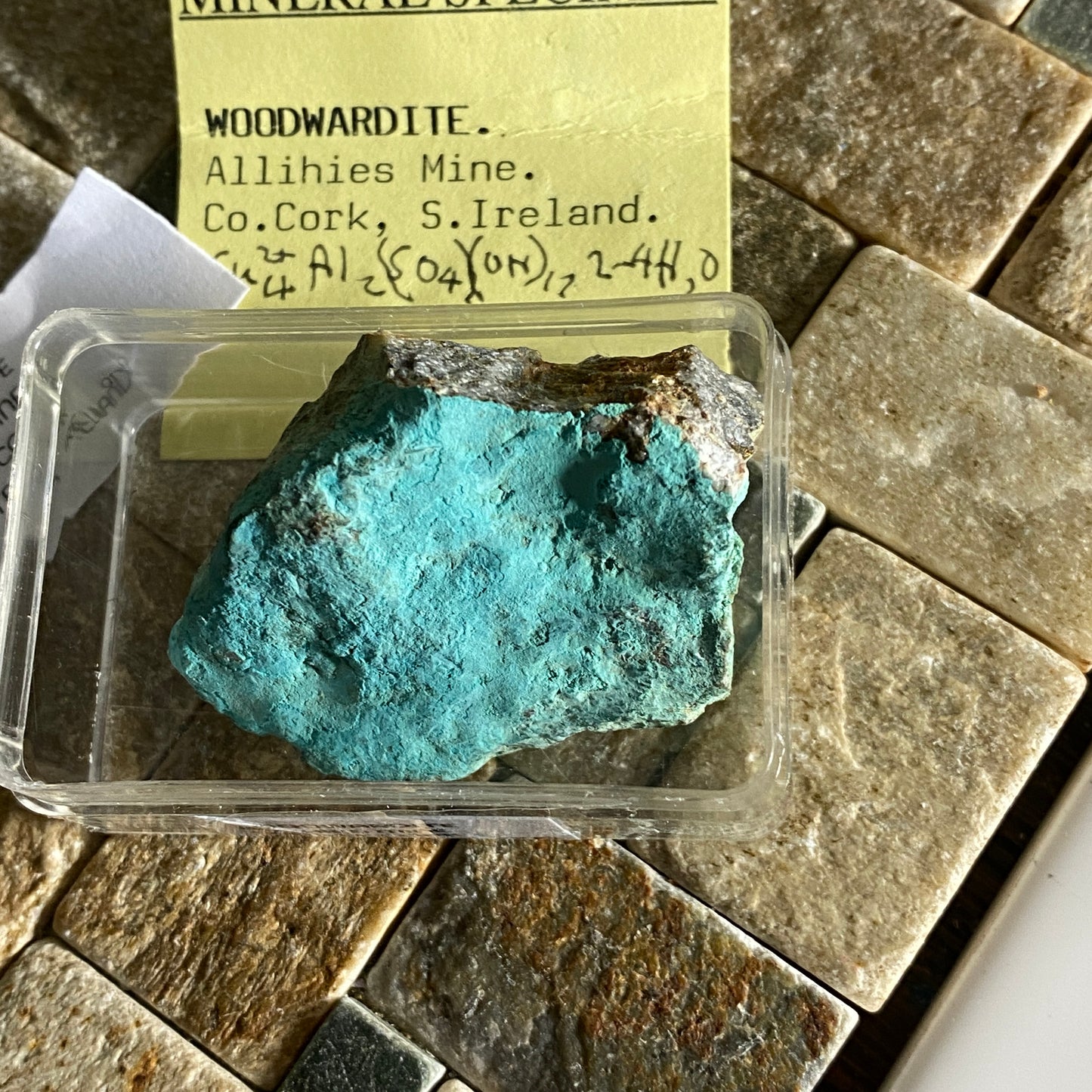 WOODWARDITE FROM ALLIHIES MINE, MUNSTER, IRELAND N34g MF1476