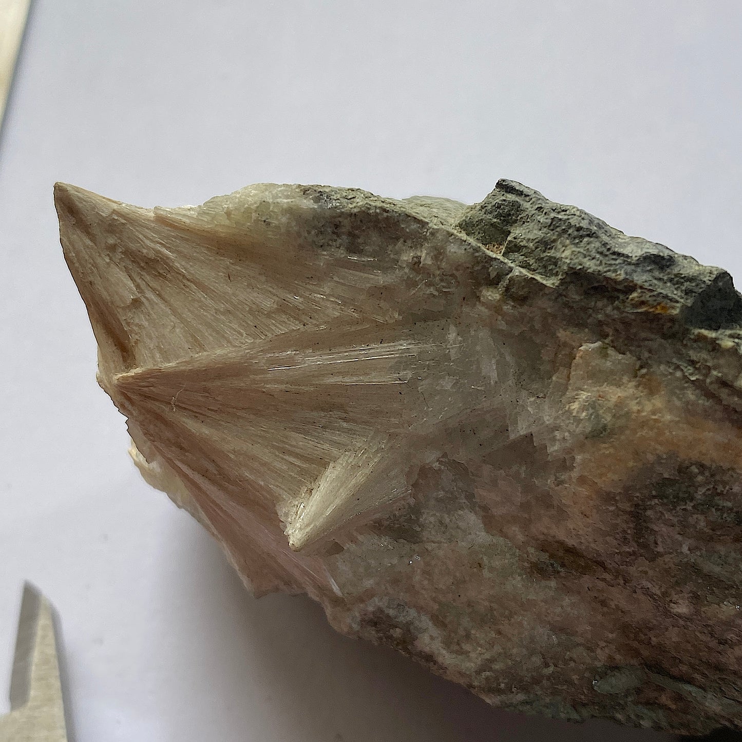 PECTOLITE [BLADED] - MILLINGTON QUARRY, SOMERSET COUNTY, NEW JERSEY, U.S.A. 100g MF744