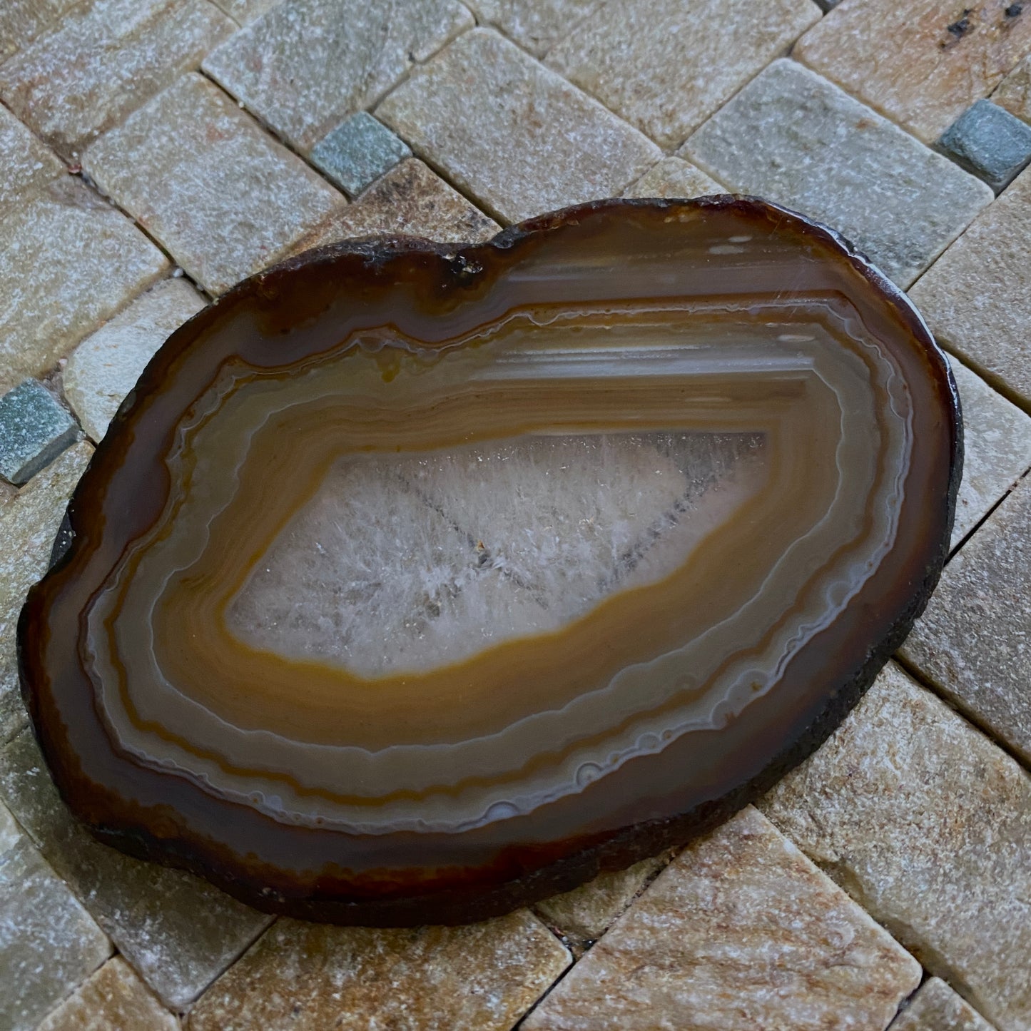 QUARTZ AGATE SLICES - CHIHUAHUA, MEXICO  - 160g TOTAL. MF3923