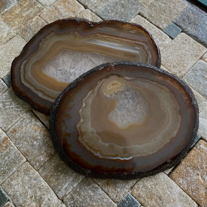 QUARTZ AGATE SLICES - CHIHUAHUA, MEXICO  - 160g TOTAL. MF3923