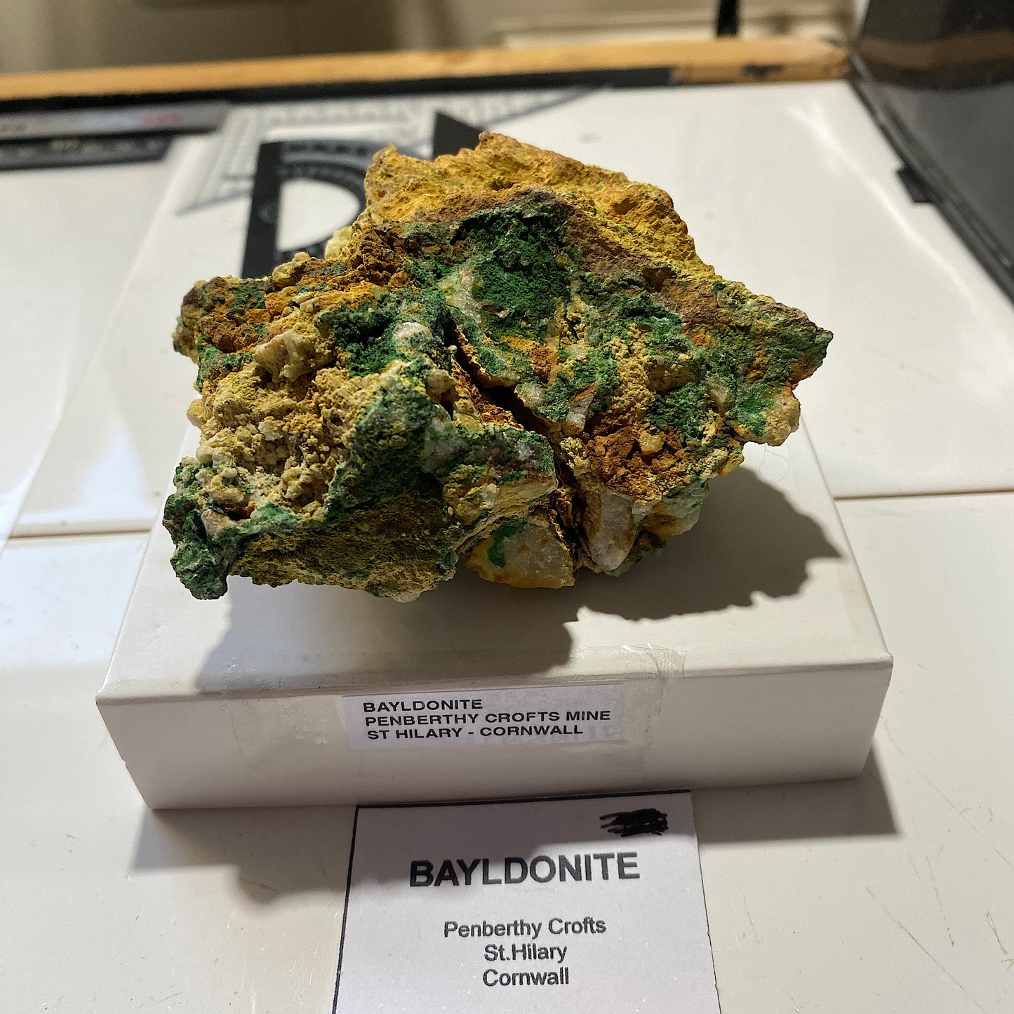 BAYLDONITE : PENBERTHY CROFT MINE, ST HILARY, CORNWALL, ENGLAND 260g MF4704