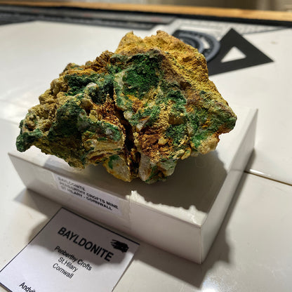 BAYLDONITE : PENBERTHY CROFT MINE, ST HILARY, CORNWALL, ENGLAND 260g MF4704