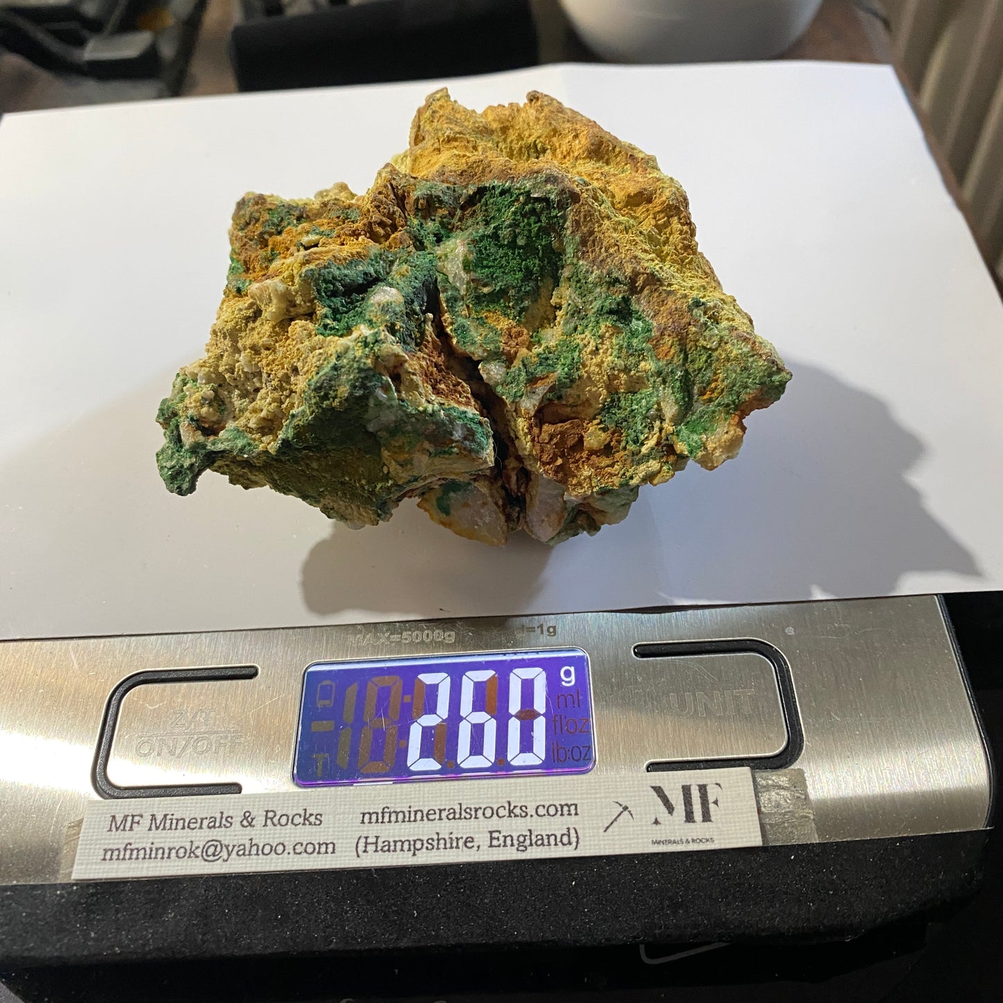 BAYLDONITE : PENBERTHY CROFT MINE, ST HILARY, CORNWALL, ENGLAND 260g MF4704