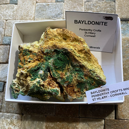 BAYLDONITE : PENBERTHY CROFT MINE, ST HILARY, CORNWALL, ENGLAND 260g MF4704
